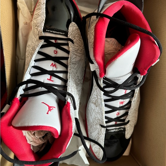 Nike Air Jordan Dub Zero Varsity Red/Black/White Shoes 311046-160 Mens Size 12. - Picture 4 of 15